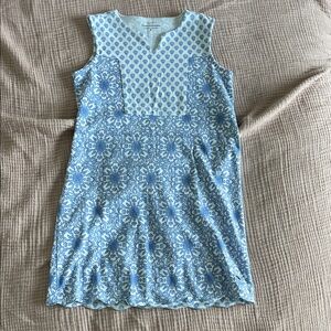 Vineyard Vines Blue and White Sleeveless Dress